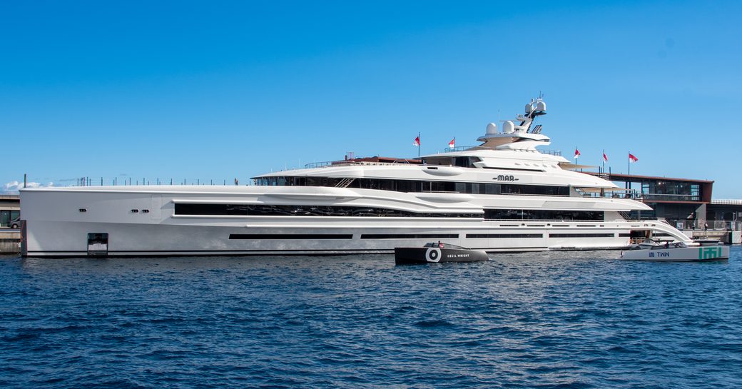 Charter yacht MAR berthed at Port Hercule