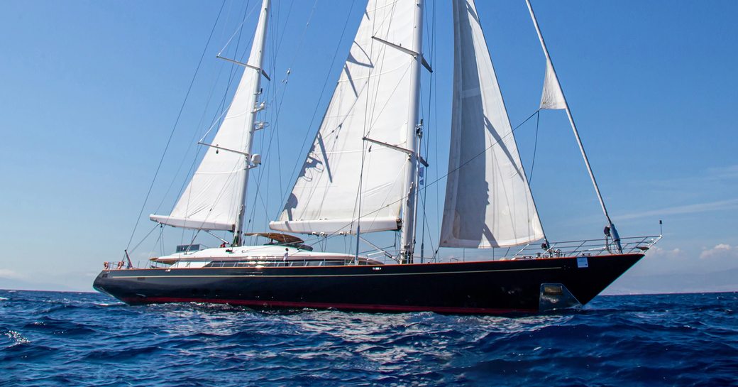 Sailing yacht charter BURRASCA at sea