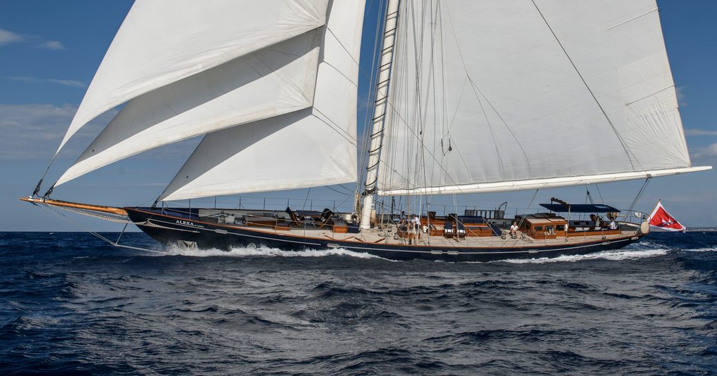 Charter yacht ALEXA OF LONDON at sea