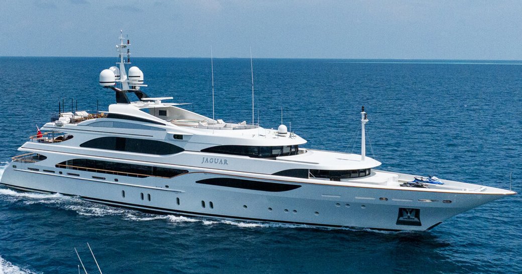 Charter yacht JAGUAR at sea