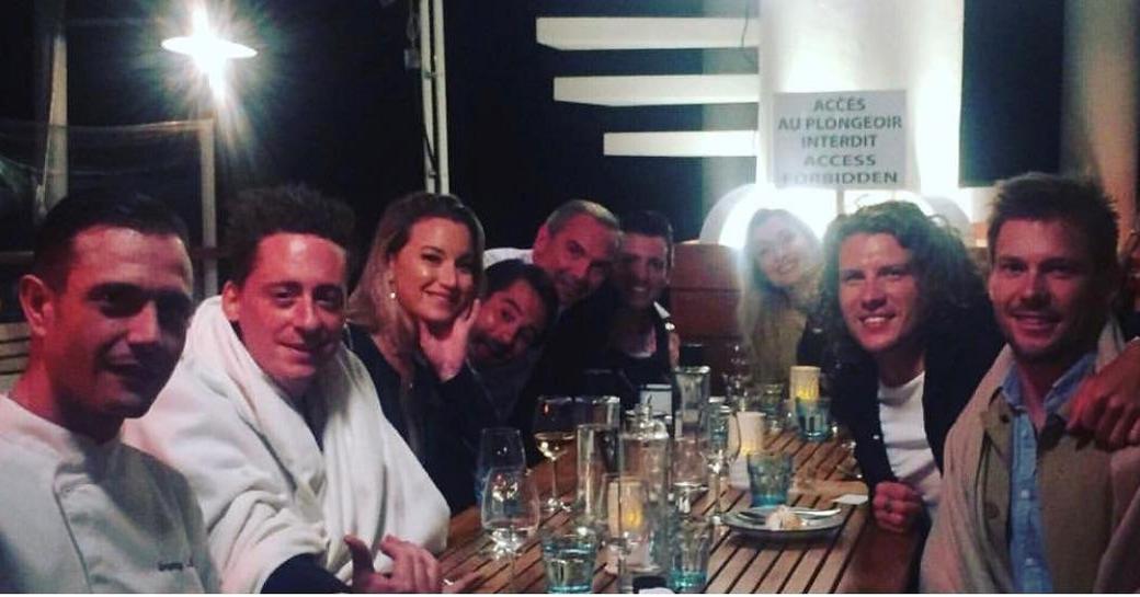 Bravo TV below deck mediterranean season 4 cast members eating dinner