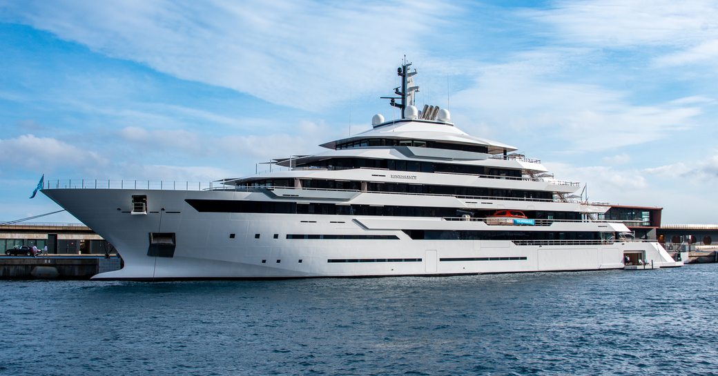 Motor yacht charter RENAISSANCE berthed in Port Hercule