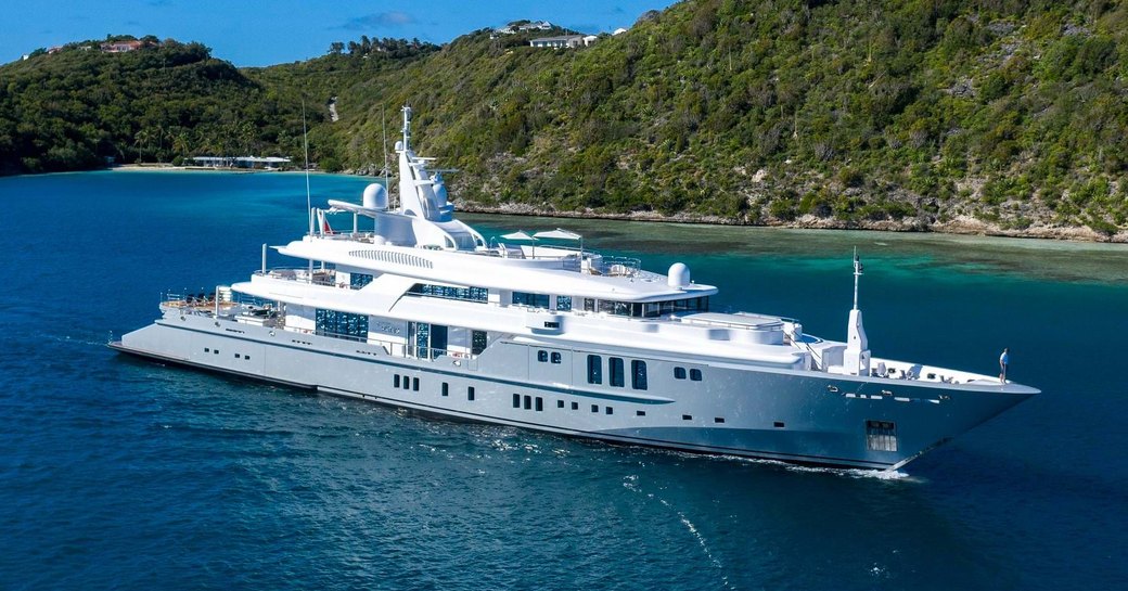 Charter yacht SIREN at anchor