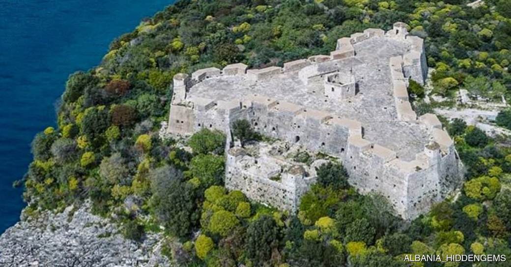 Porto Palermo Castle aerial view
