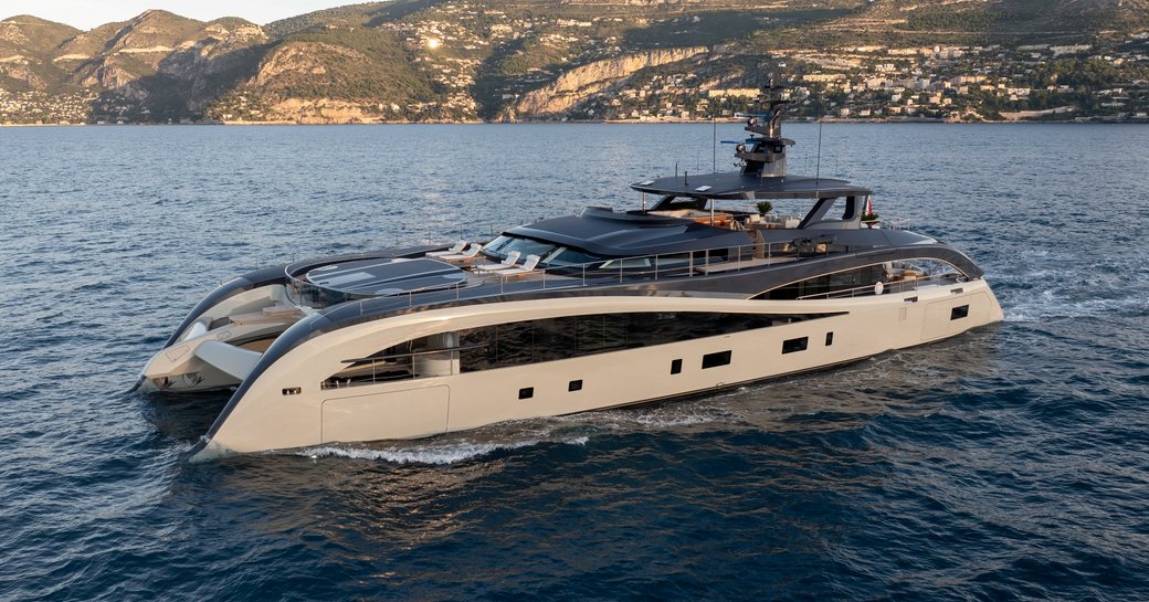 Charter yacht SEAWOLF X at sea