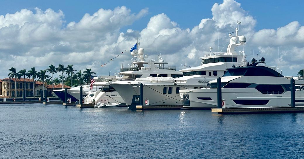 Motor yacht charters berthed in Florida