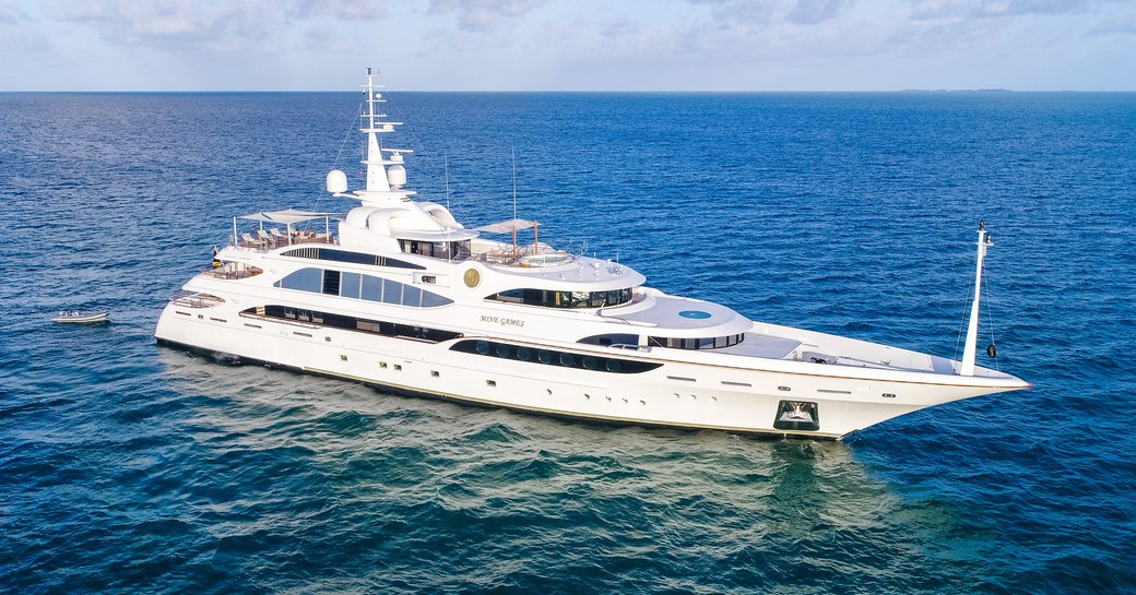 motor yacht Lumiere II cruising on a Caribbean yacht charter