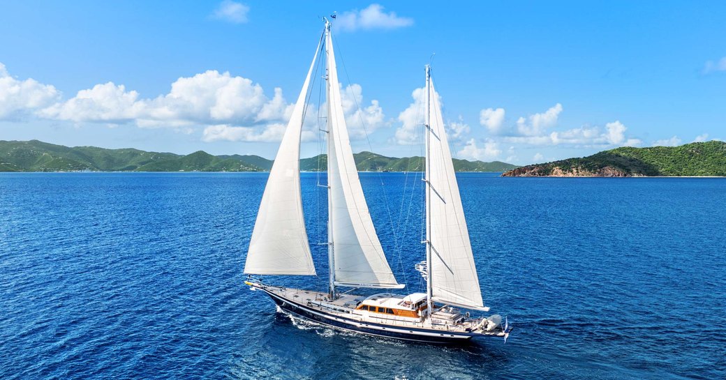 Sailing yacht charter ABIDE at sea