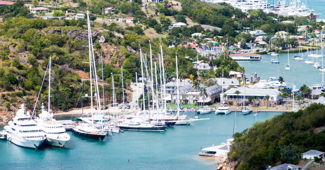 Overview of UNESCO site Nelson's Dockyard