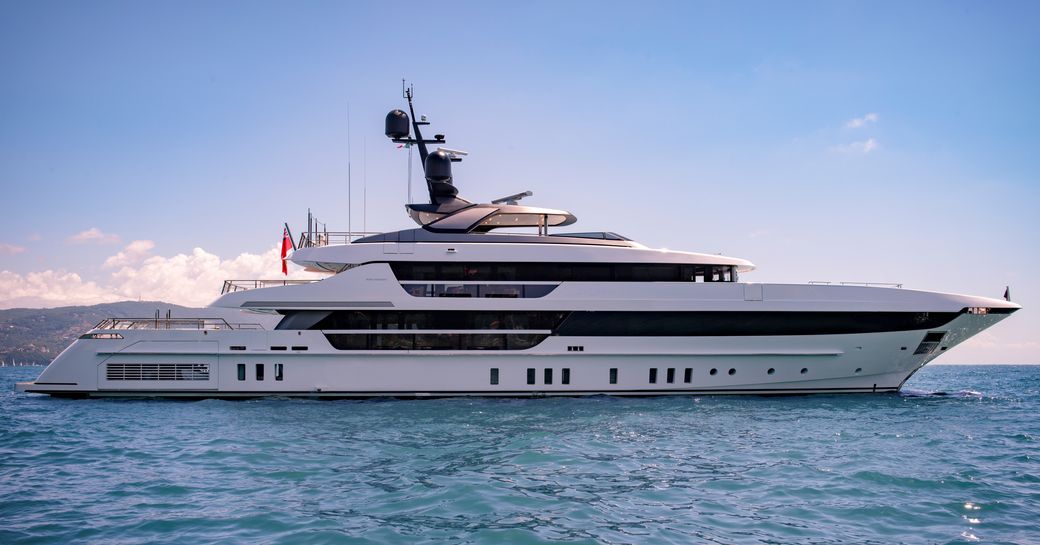 Charter yacht LADY LENA at sea