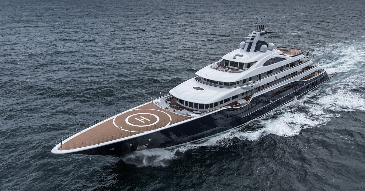 111m Superyacht Tis 33rd Largest Yacht In The World Now For Charter Yacht Charter Fleet
