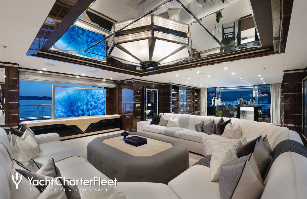 luxury mega yacht interior