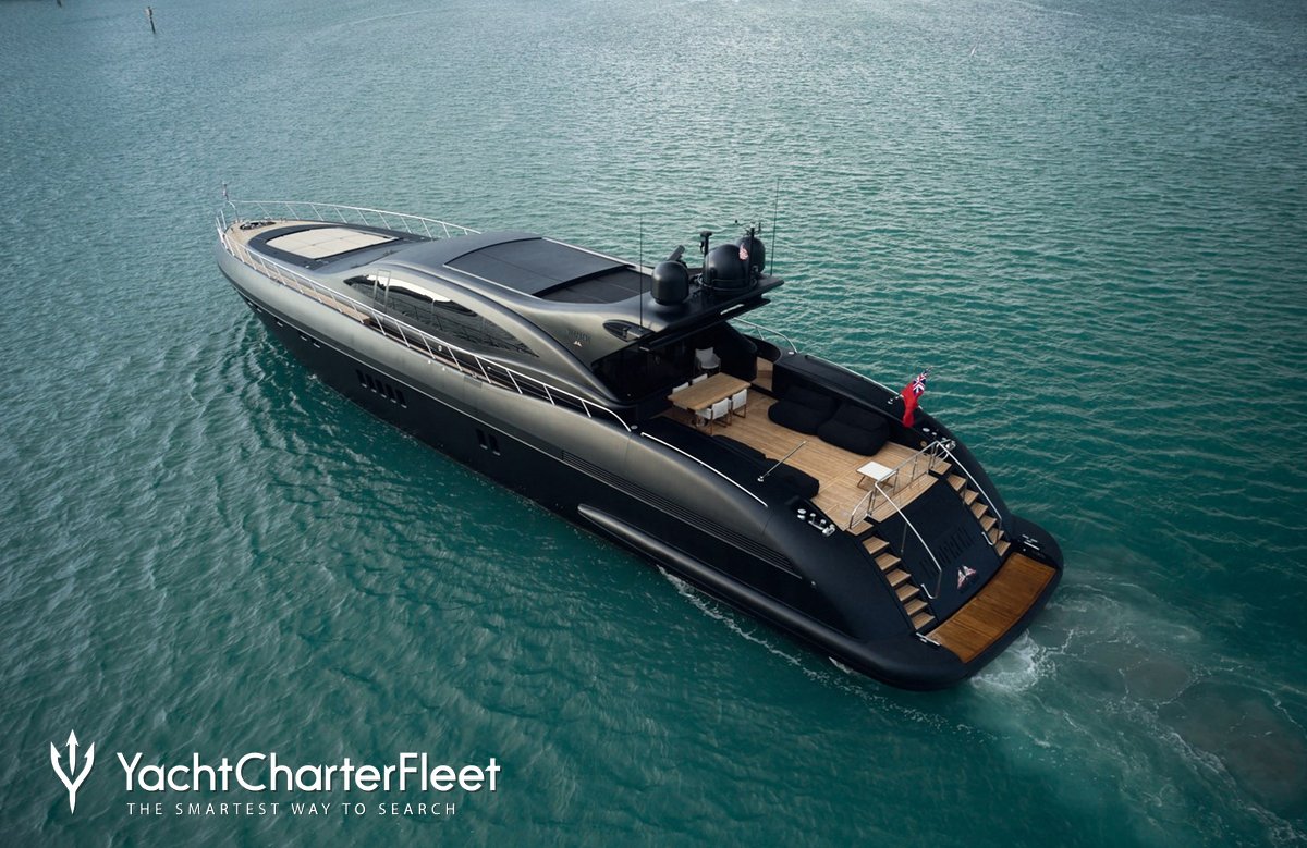 Sold: matte black 34m Mangusta 108 superyacht Neoprene - Yacht Harbour