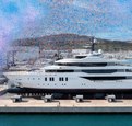 Launch of 72-meter yacht CRN 139 in Ancona