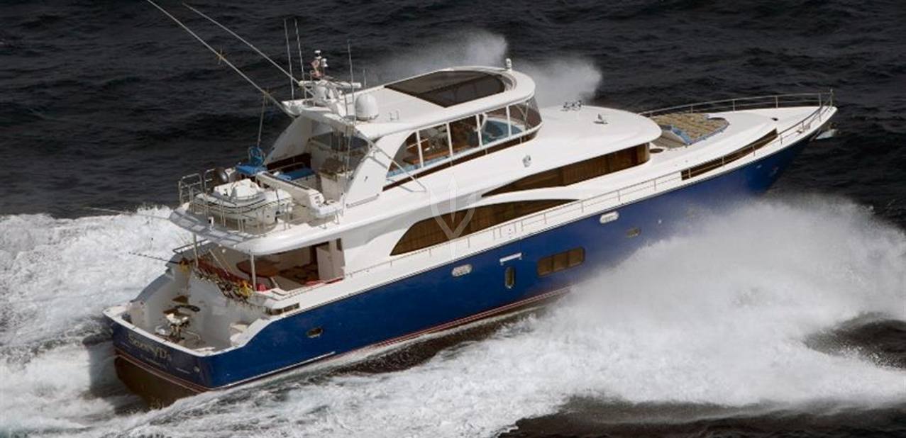 Johnson 83' FLYBRIDGE w/HYDRAULIC PLATFORM Charter Yacht