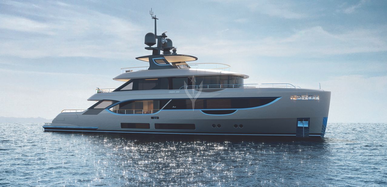 Oasis 34m/ 25 Charter Yacht