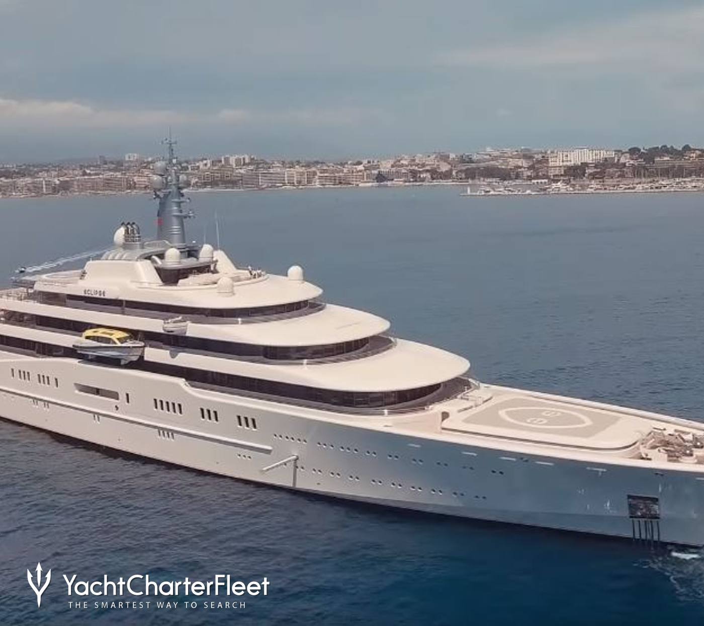 Video World’s Largest Charter Yacht ECLIPSE Filmed By Drone