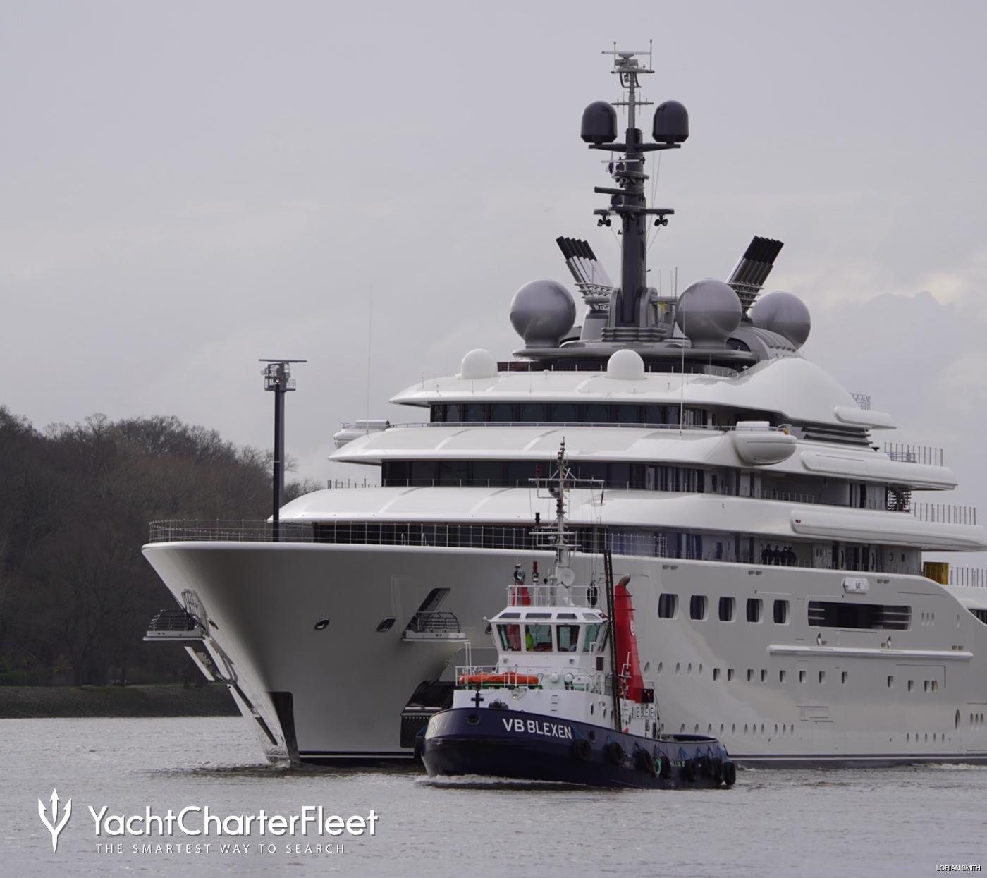 who owns superyacht blue
