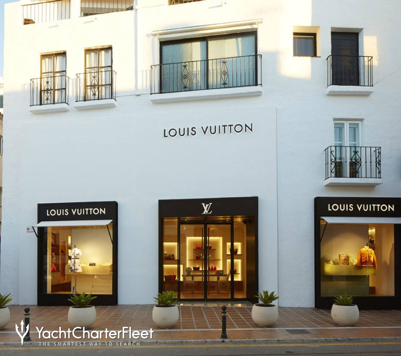 Louis Vuitton Store in Puerto Banus, Marbella, Spain. Editorial