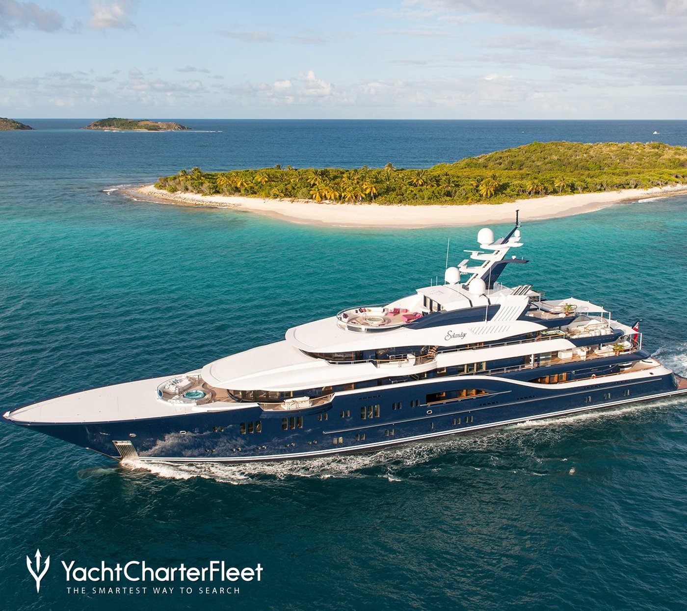 mega yacht used in succession