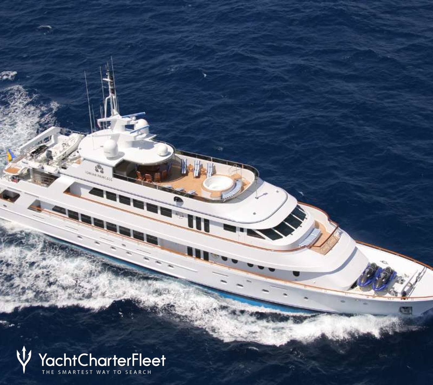 yacht size on below deck
