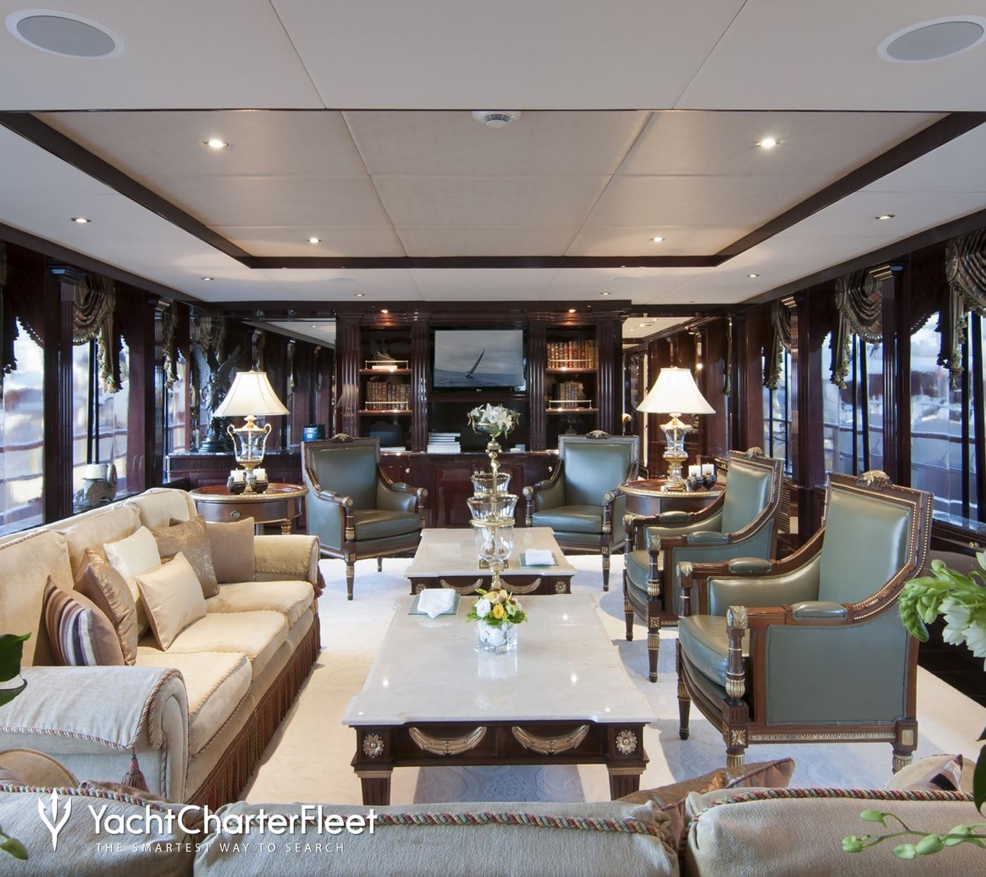 below deck sailing yacht interior