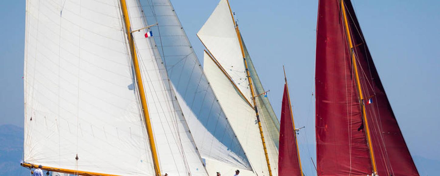 Yachts Sailing in Les Voiles d’Antibes