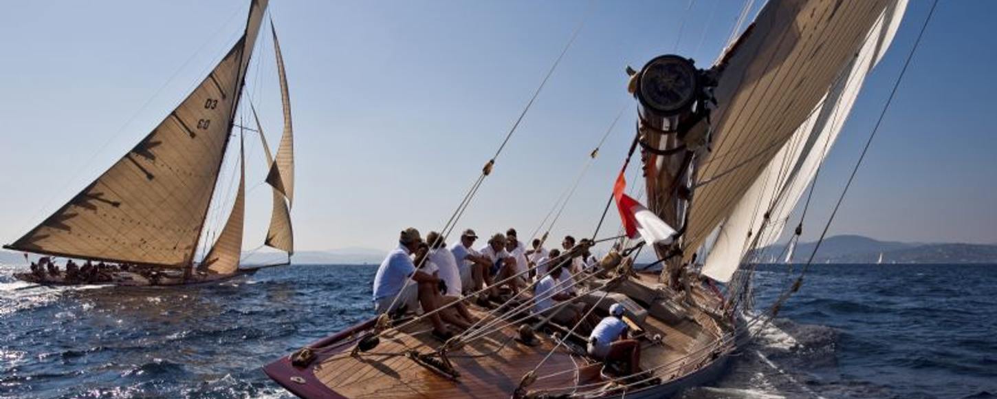 sailing on a j class yacht