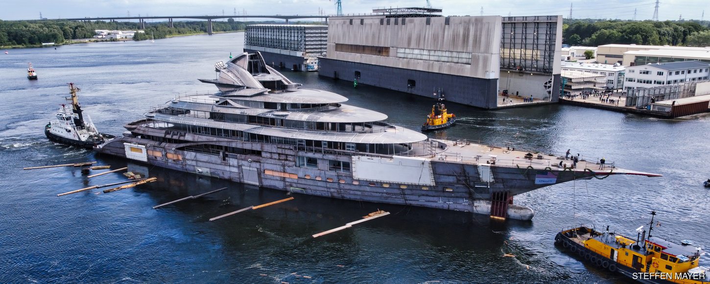 yacht under construction