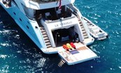 Le Verseau yacht charter Princess Motor Yacht