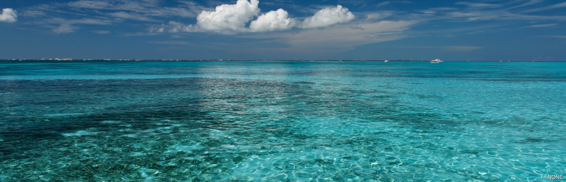Crystal clear blue water in the sea