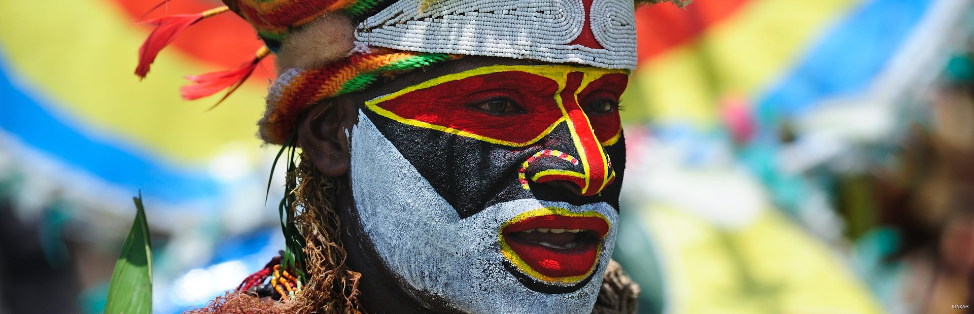 Papua New Guinea tribal man