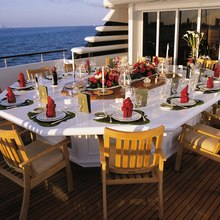 Paraffin Yacht Aft Deck Dining