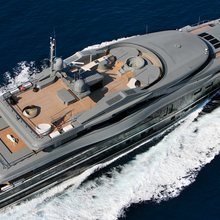 Majesty Elenoliya Yacht Running Shot - Aerial