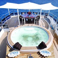 Diamonds Are Forever Yacht Jacuzzi and Sundeck