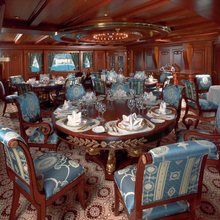 SS Delphine Yacht Dining Salon