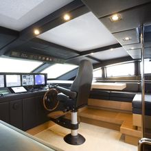 Queen Blue Yacht Pilothouse Seating