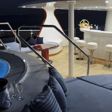 Meserret II Yacht Sun deck bar
