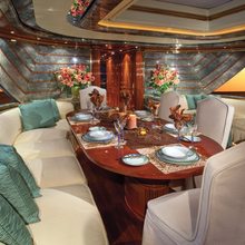 AquaLibrium 1 Yacht Upper Deck Dining & Salon