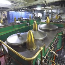 SS Delphine Yacht Engine Room