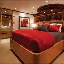 Last Call Yacht Red Guest Stateroom