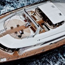 Bayesian Yacht Aerial View - Deck