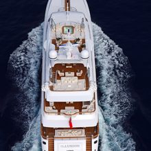 Wild Orchid I Yacht Overhead - Aft