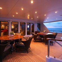 Majestic Yacht Exterior Seating - Sunset