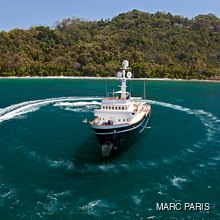 Seawolf Yacht Aerial View with Tender