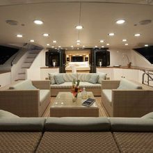 Kajak Yacht Upper Deck View Forward to Master Stateroom