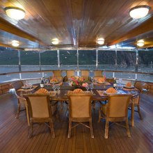 Stargazer Yacht Aft Deck Dining