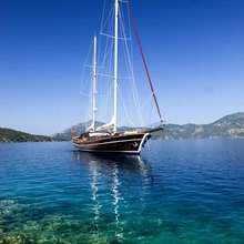 Take It Easier Yacht Front View