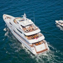 Coco Veinte Yacht Aerial Rear View