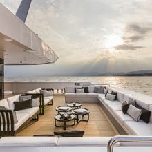Suerte Yacht Outdoor Seating Aft